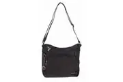 FIB Crossbody Shoulder Bag RFID Blocking Travel Wallet Strap - Black