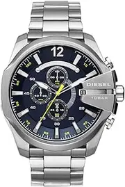 [Diesel] Mega Chief Stainless Steel Men's Watch with Analog or Digital Movement