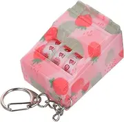 [ERINGOGO] Lucky Mini Slot Machines Keychain Realistic Strawberry Fruit Machine Pendant Adorable Cartoon Design for Bags Purses Keys Compact Portable Accessory