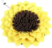 BAZEITFLOW Sunflower Shape Pet Sniffing Blanket Dog Foraging Mat for Slow Eating Durable Sniff Mat for and for Training