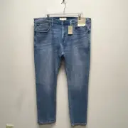 Madewell Mens Blue Everyday Flex Denim Coolmax Straight Leg Slim Fit Jeans 40X32