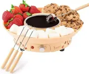 Fondue Pot Electric Set – 10-oz Chocolate Fondue kit