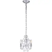 Living District LD5019D9C Karter 3 Light 10 inch Chrome Pendant Ceiling Light
