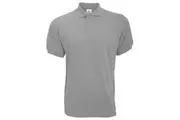 [B and C] B&C Safran Mens Polo Shirt / Mens Short Sleeve Polo Shirts (Heather Grey) (S)