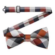 Mens Bow Tie Plaid Bow Tie for Men Pre Tied Adjustable Bow Tie for Bowtie 10
