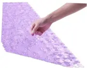 Bath Shower Mat Non Slip: Extra Large Pebble Bathtub mat Pebble Clear Purple