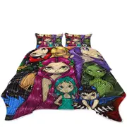 Multi Colored Painting Fairy Group Portrait Coverlet