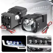 2x 2'' Bi-LED Projector Lens Mini Headlight Hi-Lo Beam 80000LM 6000K Retrofit