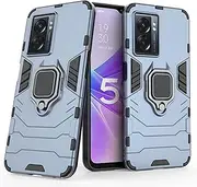 [YukeTop] Cover for Oppo A57 5G Case, All-Inclusive Protection, Sturdy, Drop-Resistant, Rear Ring Holder, Cover Protection for Oppo A57 5G.(Dark Blue)