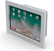 TABcare Anti-Theft Acrylic VESA Enclosure for Apple iPad Mini 6 7 8.3" with Free Wall Mount Kit & 90-Degree Angle USB C Charge Cable (iPad Mini 6/7 8.3", White)