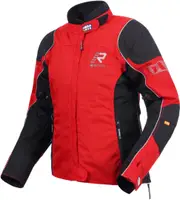 Rukka Traverina Ladies Motorcycle Textile Jacket, black-red, Size 34 for Women Black Red