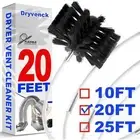 20Feet Dryer Vent Cleaner Kit Dryer Vent Hose Cleaning Brush Flexible