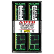 A-Tech 16GB 2x 8GB 4Rx8 PC3-8500R DDR3 1066MHz ECC RDIMM REG Server Memory RAM