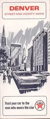 1966 Texaco Road Map: Denver NOS
