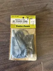 Radio Shack Auto Cigarette Lighter Power Cord 270-1528 12V DC +3 adapters