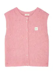 American Vintage G East Logo Knitted Vest - Coral - S (UK8-10 / S) S (UK8-10 / S)