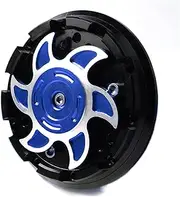 MAODOXIANG Handlebar Kits Motorcycle CNC Engine Stator Protective Cover Protector for YAMA-HAS TMAX T-MAX 530/500 TMAX500 2004-2011 TMAX530 XP530 2012-2018 (Color : Blue with TMAX Logo)