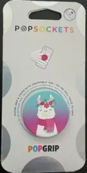 PopSockets Phone Grip and Stand With Swappable Top - Holi Llama