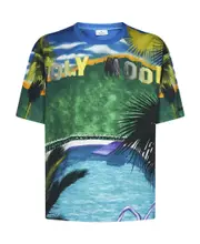 Etro Graphic Printed Crewneck T-Shirt Green