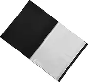 Angoily 20-Pocket Portfolio Folder A3 Document Display Folder Office Supplies Black Paper Protector Sheets