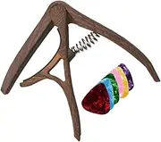 Electric Guitar Capo - Durable Nylon, User-friendly Design, Versatile Use | Portable Capo With 6 Colorful Picks, Suitable For Acoustic, Classical, And Electric Guitars, Enhancing Playability For Music