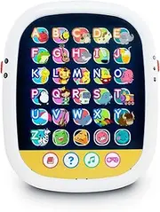 BEST LEARNING Touch & Learn Tablet - Educational Tablet Toy to Learn Alphabet, Shapes, Words, Music, and Quiz Games | Toddlers Ages 2-5 | Kids 2, 3, 4, 5 Years Old Boy Girl Birthday Gift
