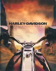 2000 Harley Davidson full line dealer brochure, Large format motorcycle