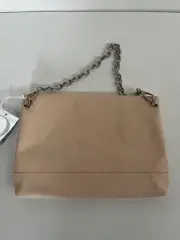 Oroton Bueno flap over pink sand leather bag BNWT