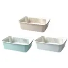 Kitchen Strainer Colander Double Layer Plastic Vegetable Washing Drain Basket