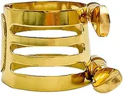 Dpaaoyer Metal Saxophone Mouthpiece Cap Gold Color Sax Fixing Clip Ring Copper Ligature