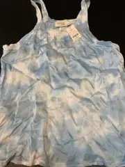 Nation Ltd Zora Scoop Tank Blue Sky Size S BNWT