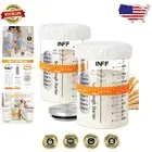 Elegant Sourdough Starter Kit with 34 oz Glass Jar & Precision Baking Tools