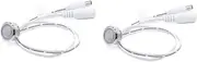 Clearhill 12V - 24V Touch Dimmer Switch, LED for 17mm Mounting Hole - Ideal LED Strip Lighting Control (White) 2Packs