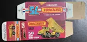 Matchbox Superfast #58 Faun Dump Truck Type J Repro Box