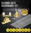 Sliding Gate Hardware Kit: Wheels Steel Track Keeper Roller Guide Stopper