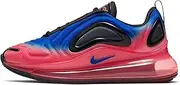 [Nike] Big Kids Air Max 720 Running Shoes (6, Black/Flash Crimson/Racer Blue)