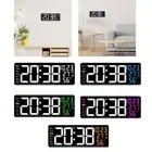 Digital Wall Clock Week Display LED Alarm Clock for Dorm Indoor Bedroom