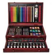 Wooden Box Art Set 119-Piece Wooden Art Set