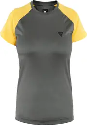 Dainese High Gravity Ramla Ladies Bicycle Jersey, grey-yellow, Size S for Women Grey Yellow