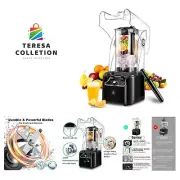 Commercial Blender for Smoothies 2200W, 80 Oz, 15 Speeds, 6-leaf Stainless St...