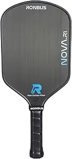 Ronbus R1.16/R2.16/R3.16 Nova Thermoformed Raw Toray T700 Carbon Fiber Edge Grid Pickleball Paddle with 16mm Polypropylene Honeycomb Core