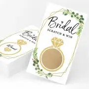 Gold Greenery Scratch Off Game | Set of 30