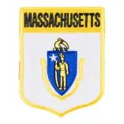 Massachusetts State Flag Shield Patch, United States of America Patches