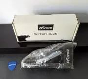 NIB: Black Wall Mount Kuyou Guitar Basses Violin Hook Pick & Hanging Hardware