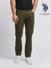 U.S. Polo Assn. Green Core 5 Pocket Mens Trousers (N95626) | $150