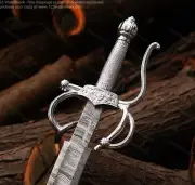 Damascus Steel Rapier Sword The Legend Of Zorro Viking Swords Handmade Gift Him