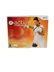 Nintendo Wii EA Sports Active Personal Trainer Complete Bundle in Box & Game Set