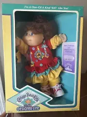 Vintage Cabbage Patch Kids Designer Line Super Curly Girl New In Box