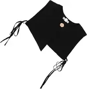 [COMPUKAS] Elegant Dickey Cape for Summer Blouse Soft Skin Friendly Fabric Comfortable Round Neck Design Stylish Accessory for Dresses Shirts