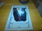 The granny may company-silk ribbon embroidered vest mistletoe